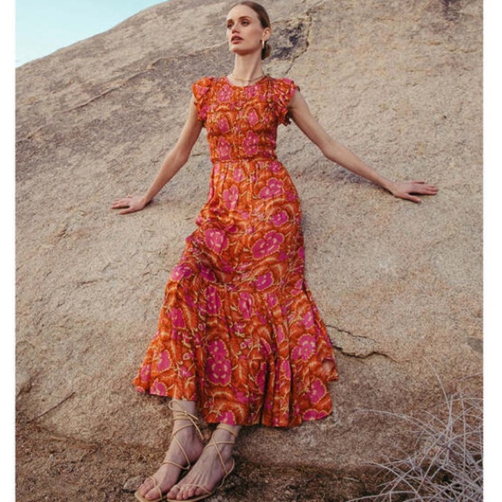 Giselle Ankle Dress | Floral